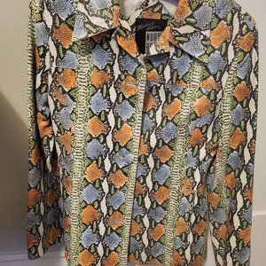 North Beach Leather Snakeskin  Jacket